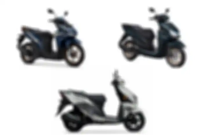 Ilustrasi motor matic 125 cc, Honda Vario 125, Yamaha FreeGo 125, dan Suzuki Avenis 125.