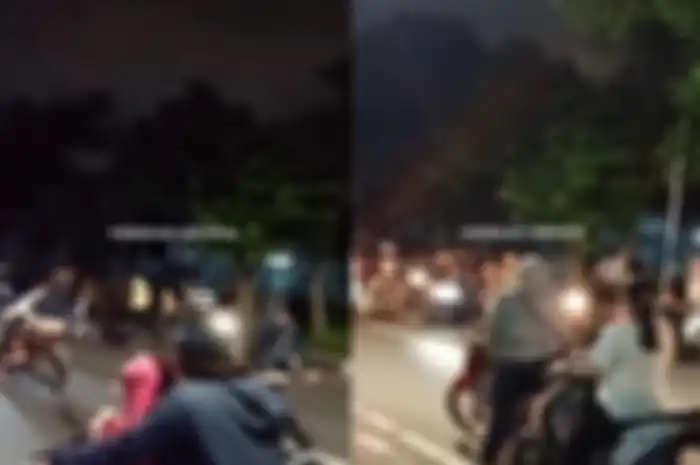 Momen pelaku jambret dihajar warga usai motor matic Honda Scoopy miliknya mogok saat beraksi.