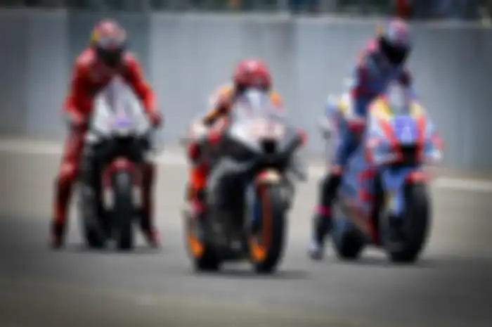 Foto ilustrasi pembalap MotoGP. SIrkuit Mandalika enggak jadi tempat tes pramusim MotoGP 2023, ini alasannya.