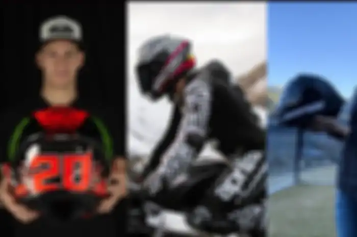3 pembalap MotoGP pamer helm baru, Fabio Quartararo (kiri); Aleix Espargaro (tengah) dan Alex Rins (kanan) terungkap hal menarik dari ketiganya