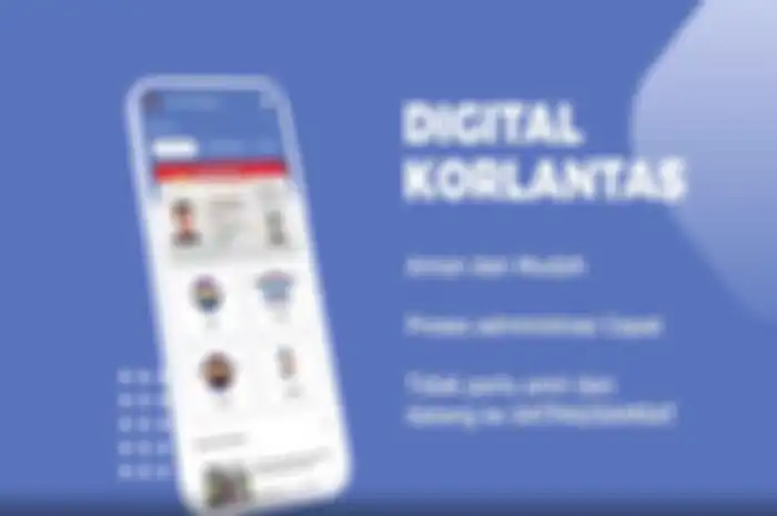 Aplikasi Digital Korlantas Polri untuk perpanjang SIM online.