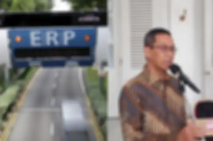 Ilustrasi jalan berbayar di Jakarta alias electronic road pricing disingkat ERP (kiri) dan Pj Gubernur DKI Jakarta Heru Budi Hartono (kanan).