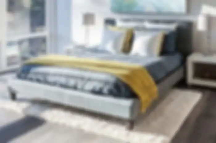 Ilustrasi headboard dengan lukisan