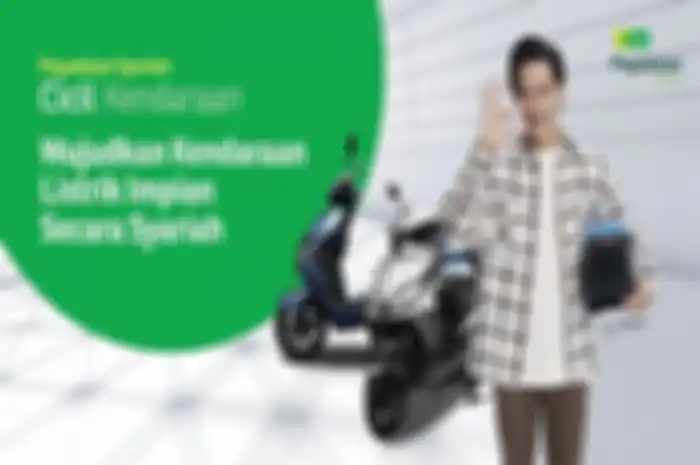 Kredit motor listrik tanpa bunga lewat program Cicil Kendaraan dari Pegadaian Syariah.