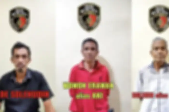 Foto tampang trio pembunuh berantai Bekasi yang merenggut nyawa kekuarga dekat. Tetangga pelaku ikut jadi korban.