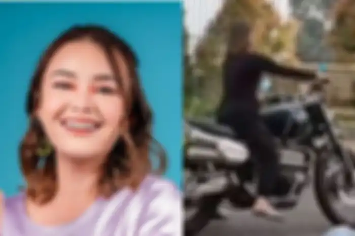 Amanda Manopo pamit dari Ikatan Cinta (kiri), pemeran Andin pernah tertangkap kamera bawa motor Triumph Scambler 1200 (kanan).