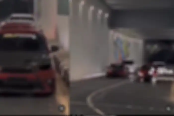 Enggak cuma pemotor, klub mobil juga ikutan nongkrong di Underpass Dewi Sartika Depok.