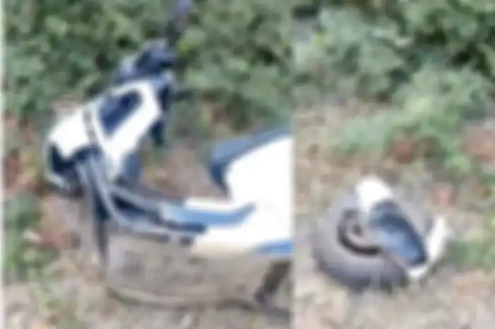 Sokbreker depan motor listrik patah