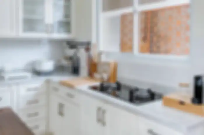 Foto dapur sederhana yang semakin estetik karena perabotan paling jorok ini bersih dengan bahan alami.