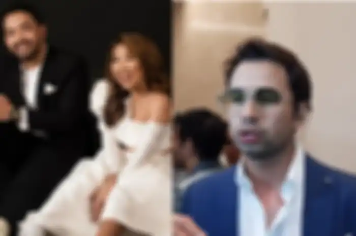 Kolase foto Kiky Saputri bersama Muhammad Khairi (kiri) dan Raffi Ahmad (kanan)