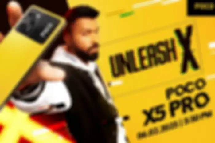Poster peluncuran POCO X5 dan POCO X5 Pro