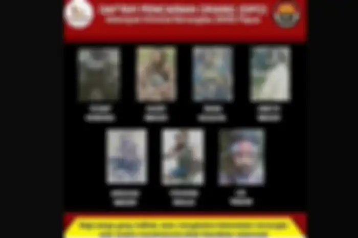 Sebanyak 106 anggota KKB Papua telah masuk dalam daftar pencarian orang (DPO).