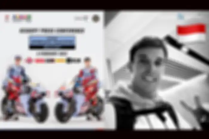 Marquez yang di skuat Gresini Racing MotoGP Team sudah datang di Jakarta Indonesia dalam rangka bertemu fanatikan MotoGP di Jakarta
