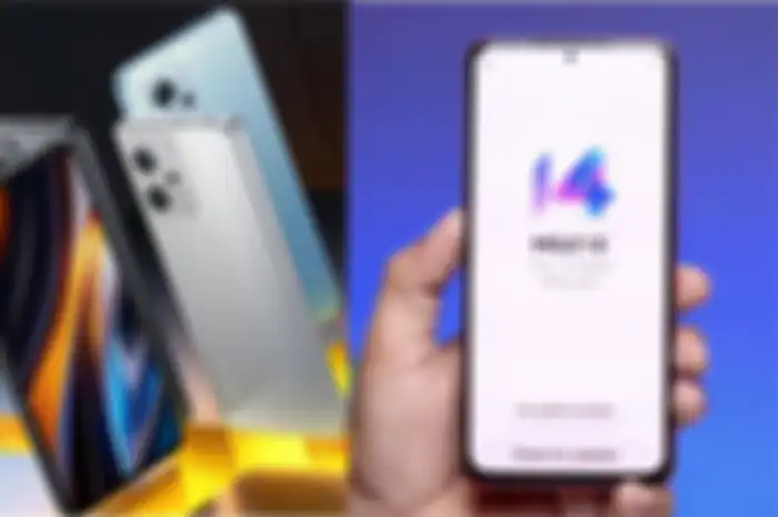 Ilustrasi POCO X4 GT yang telah mendapatkan MIUI 14 secara global. 