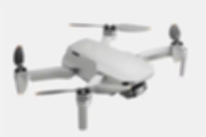 Bocoran desain drone DJI Mini 2 SE dari saat tebentang.