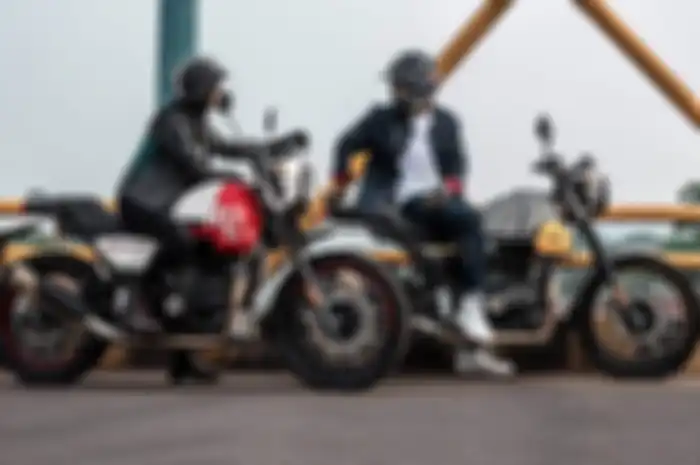 Motor baru Royal Enfield Scram 411 diisukan bakal meluncur di IIMS 2023.