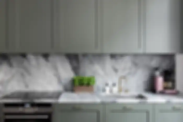 dapur warna hijau sage