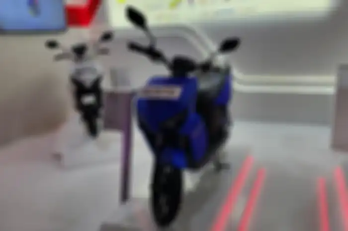 Motor listrik Gesits di IIMS 2023. Soal insenstif motor listrik, Gesits ungkap calon pembeli antusias.