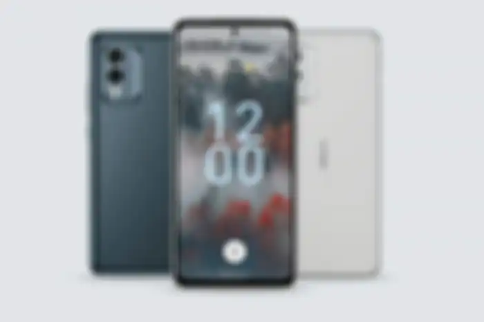 Ilustrasi spesifikasi hp dan desain Nokia X30 5G.