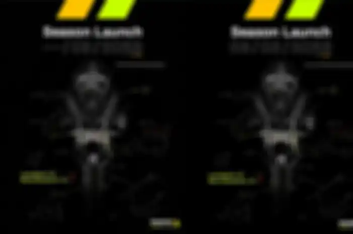 Poster teaser launching skuat MotoGP milik Valentino Rossi dari sebelumnya belum ada tanggal (kiri) dan sudah ada tanggal launching skuat MotoGP 2023 (kanan)