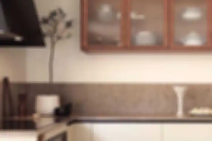 Ilustrasi dapur beige