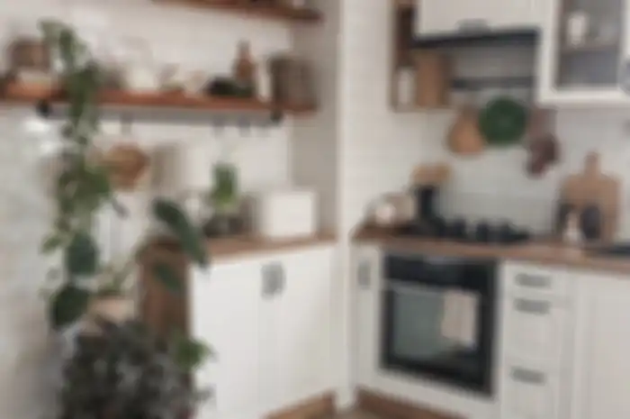 Foto dapur sempit yang dirombak tanpa keluar uang banyak.