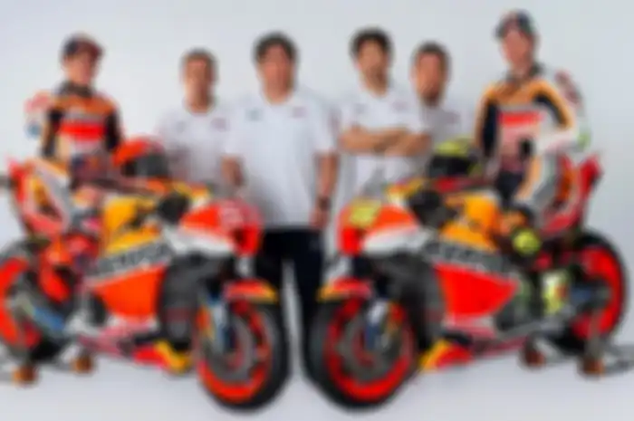 Formasi Tim Repsol Honda, masih pede dengan Marc Marquez meski kalah dengan Ducati.