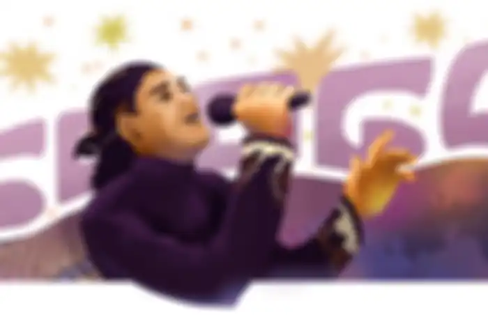 Google Doodle yang membawakan tema mengenang Didi Kempot pada hari ini. (26/2/2023)