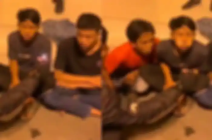 Para anggota geng motor yang merayakan hari jadi mereka turut dimeriahkan polisi.