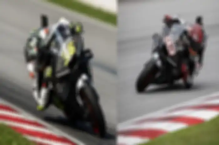 Joan Mir (kiri) dan Marc Marquez (kanan) menjadi rekan satu tim di Repsol Honda.