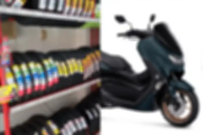 Ilustrasi ban motor matic Yamaha NMAX.