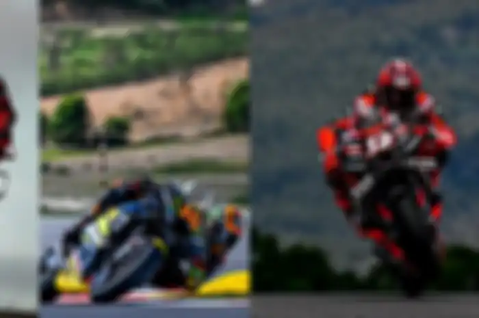 Italia kuasai 3 besar hasil tes pramusim MotoGP 2023 Portimao hari pertama; Francesco Bagnaia (kiri); Luca Marini (tengah) dan Maverick Vinales (kanan)