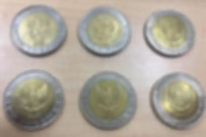 Uang koin Rp1000 bagian tengahnya kekuningan seperti emas dari bahan aluminium bronze