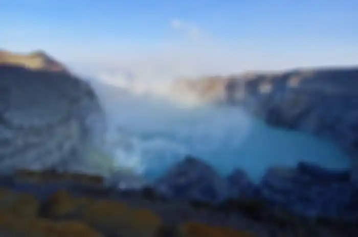 Foto Kawah Ijen yang diambil menggunakan kamera wide Samsung Galaxy S23+, dalam acara Share the Epic Trip by Samsung Indonesia (14/3/23)