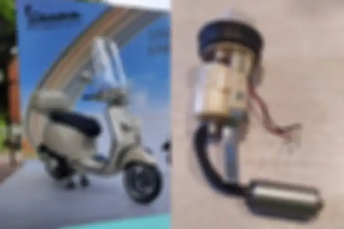 Ilustrasi rotak fuel pump Vespa matic rusak.