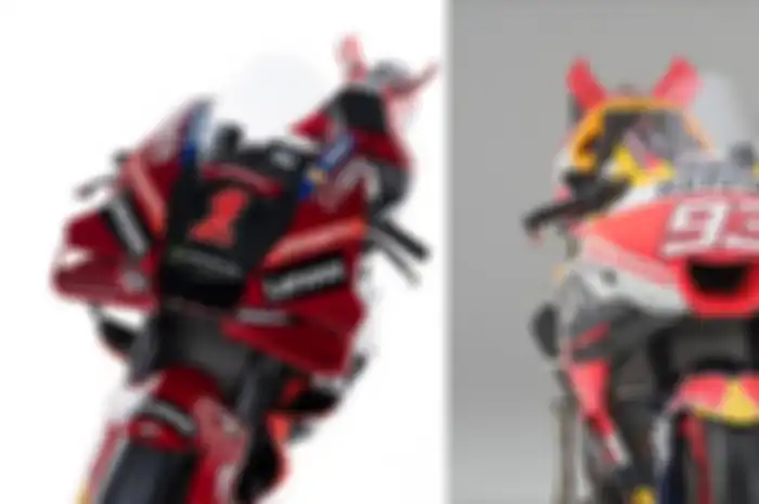 Aturan nomor start di MotoGP 2023 tidak boleh lebih dari 2 digit atau bilangan puluhan, nomor start terkecil milik Francesco Bagnaia (kiri) dan terbesar dipegang Marc Marquez (kanan)