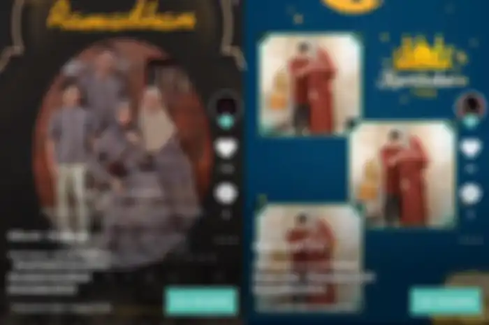 Tangkapan layar template video ucapan Ramadan 2023.
