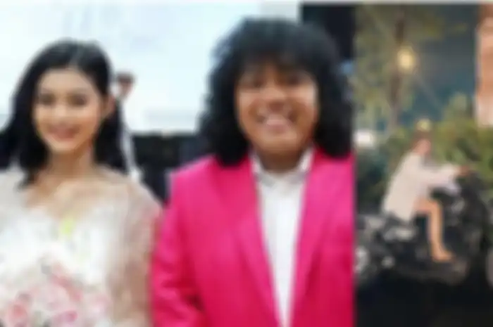 Pasangan artis Marshel Widianto (kanan) dan Yansen Indiana alias Cesen eks JKT48 (kiri).