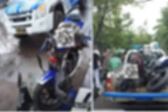 Yamaha R25 yang menabrak Yamaha Jupiter di kasus anak tabrak anak