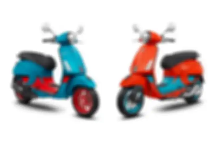 vespa maticMeluncur Vespa matic baru dengan warna ajaib.