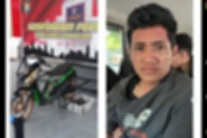 Ini tampang pemotor yang hampir tabrak mobil dinas Presiden Jokowi di Makassar.