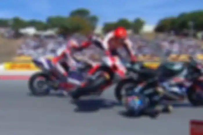 Marc Marquez dikecam usai kecelakaan di MotoGP Portugal 2023, Alberto Puig bilang penyebabnya karena suhu ban.