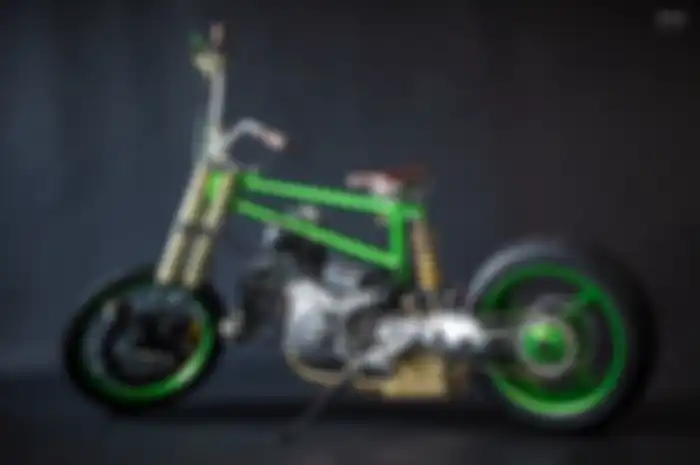 Bikin melongo, modifikasi motor custom bergaya sepeda BMX dengan mesin Ducati Pantah. Kaki-kaki ngeri!