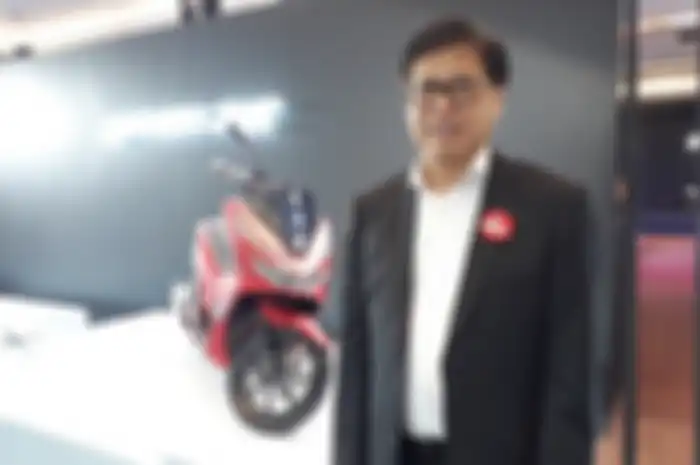 Johannes Loman saat peluncuran Honda PCX 150