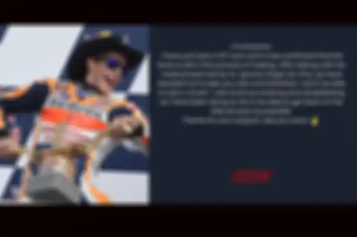 Sherrif COTA Marc Marquez terpaksa absen balapan di MotoGP Amerika 2023 karena cedera ibu jari kanannya belum pulih benar