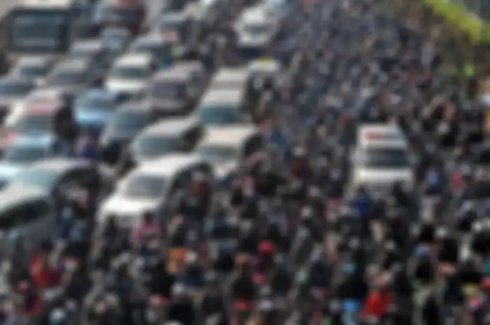 Foto ilustrasi macet parah. Mudik lebaran 2023, Menhub Budi Karya Sumadi berikan saran mulai hari ini.