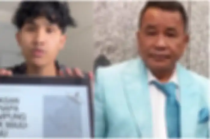 Hotman Paris Hutapea (kanan) bersedia bantu TikToker Bima Yudho Saputro (kiri).