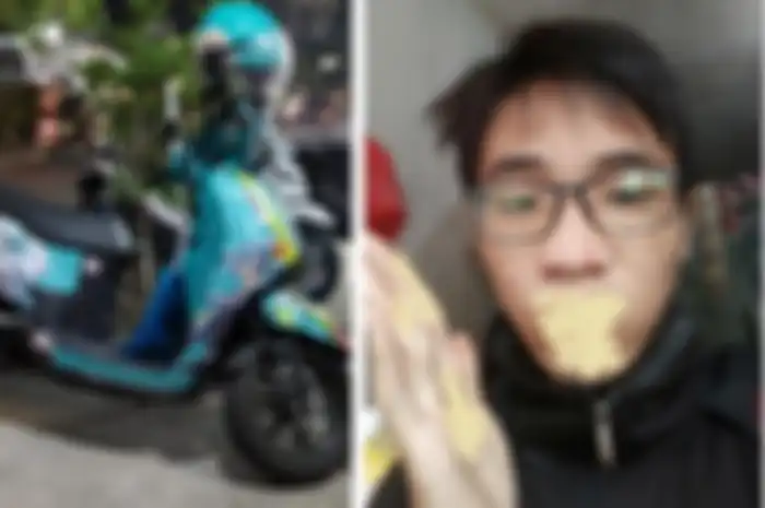 Muhammad Rafli Ramadhan korban penganiayaan debt collector terluka di bibir, motor Yamaha Fazzio korban juga dibawa kabur pelaku, Kamis (13/4/2023) kemarin di Sunter, Jakut.