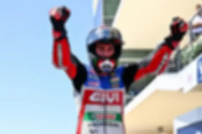 Pembalap LCR Honda Castrol, Alex Rins juara MotoGP Amerika 2023.