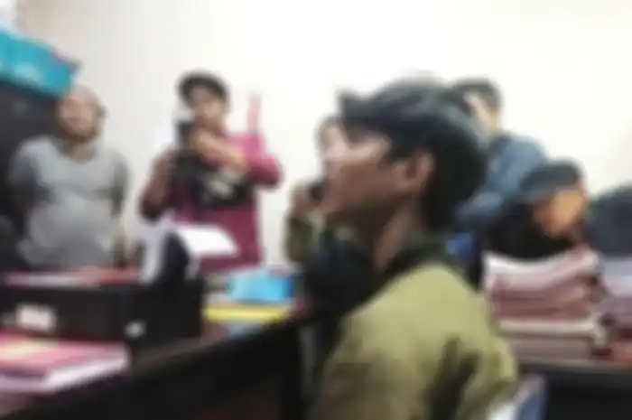 Irwan pemotor yang kejang-kejang dianiaya oleh Wawa akibat bersenggolan 